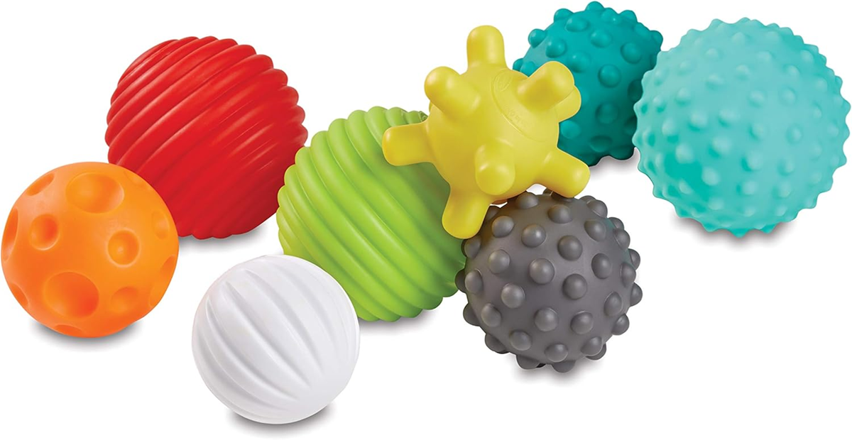 INFANTINO Senso Balls, Blocks & Buddies jouets en silicone 20 pièces