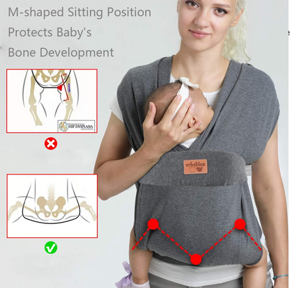 VRBABIES Ergonomische Soft-Babytrage 3-15kg