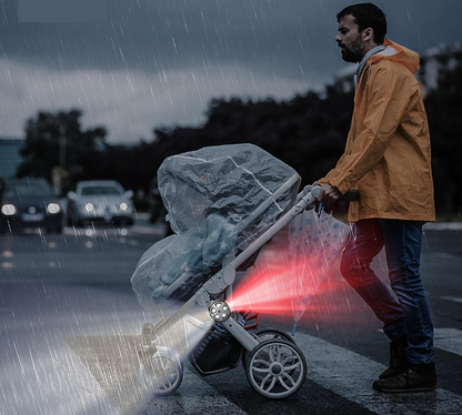 AIWORTHY IP65 vandtæt lampe til barnevogn 8 cm 1 stk.