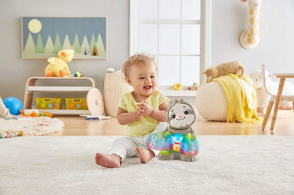 FISHER-PRICE interaktywny LENIWIEC j. francuski, kolorowa zabawka Linkimals dla niemowląt 9 m+