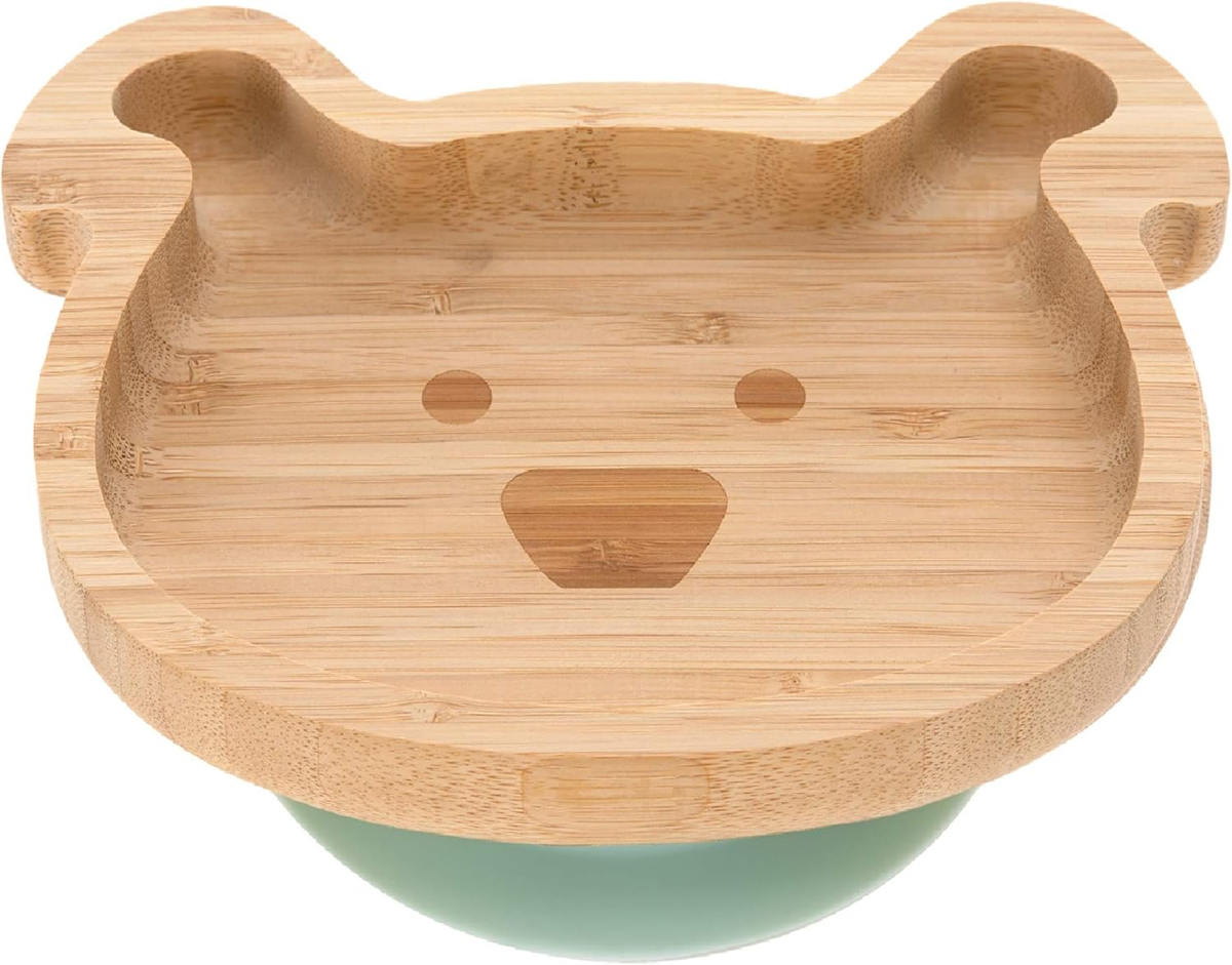 LASSIG prato de bambu com ventosa 10 x 18,5 cm CÃO