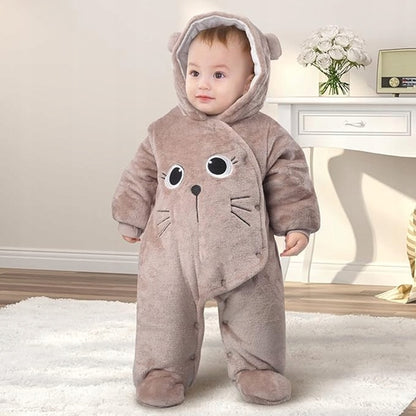 JIAMY tuta invernale con cappuccio 6-9 mesi 56 cm GATTO