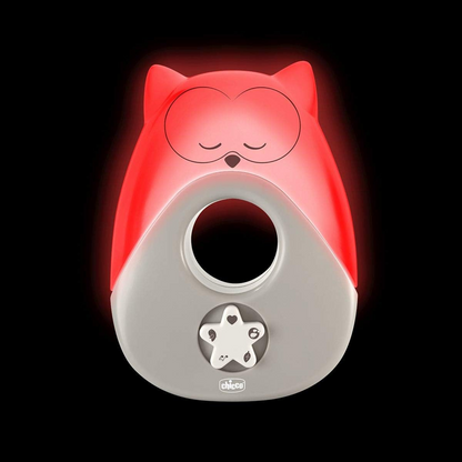 CHICCO Sweet Lights veilleuse avec mélodies et sons HIBOU 13,5 x 18 cm