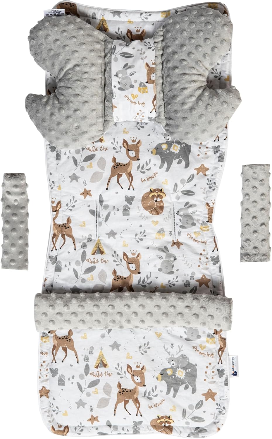 MEDI PARTNERS inlegzool voor kinderwagen vlinder beschermers MINKY