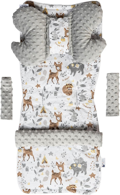 MEDI PARTNERS inlegzool voor kinderwagen vlinder beschermers MINKY