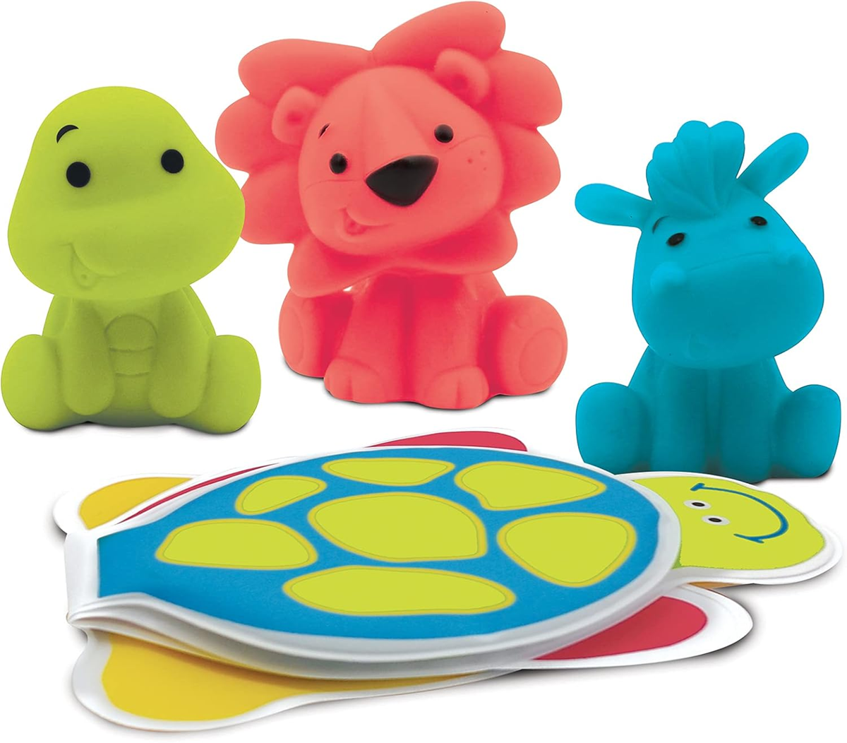 Set de jucării pentru baie LUDI 9 piese + cutie cu mâner