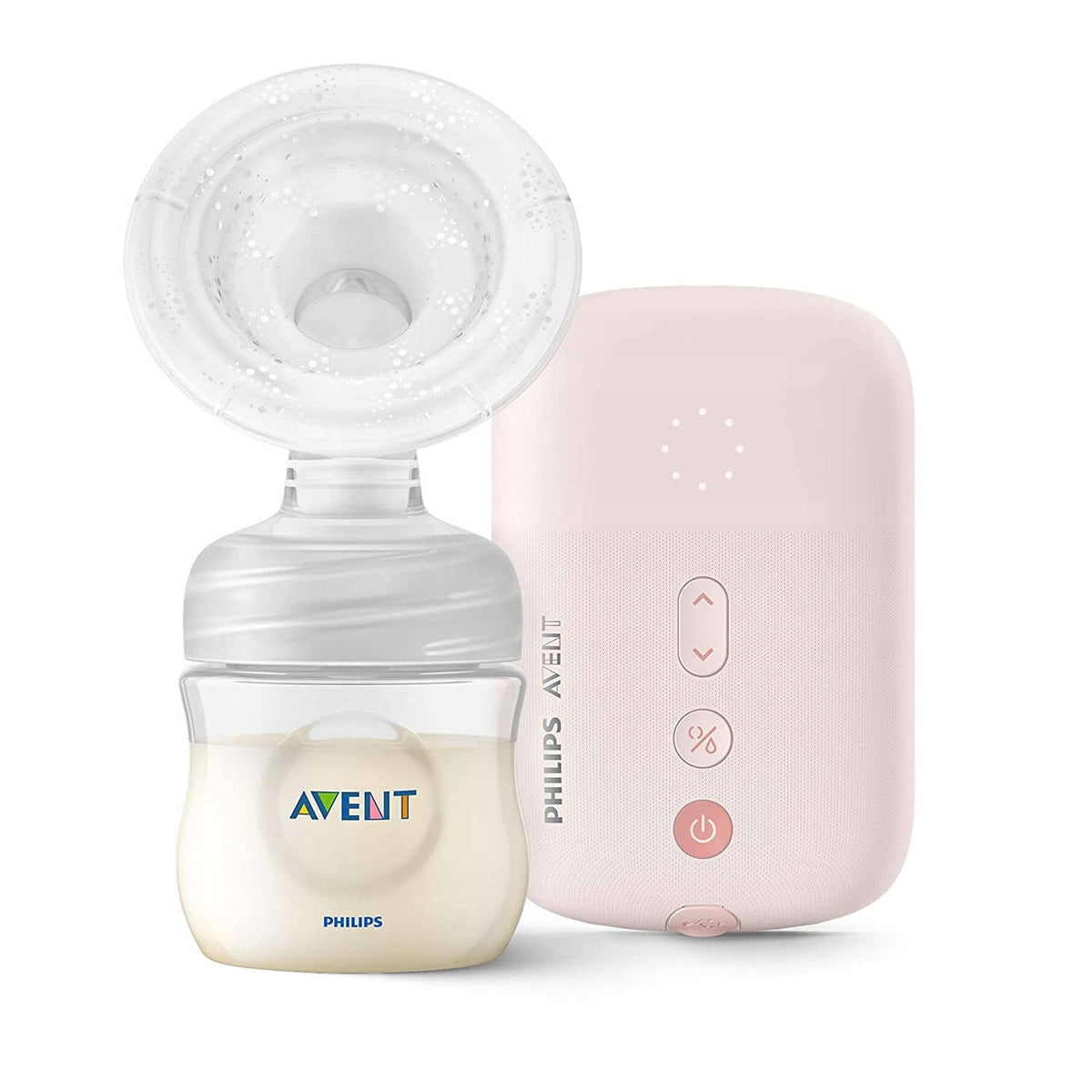 PHILIPS AVENT SCF395/11 LAKTATOR elektryczny U1, różowy pojedynczy laktator Philips Avent z butelką