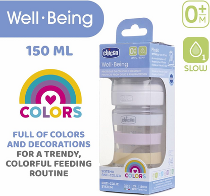 CHICCO Weithalsflasche Well-Being 0m+ 150ml