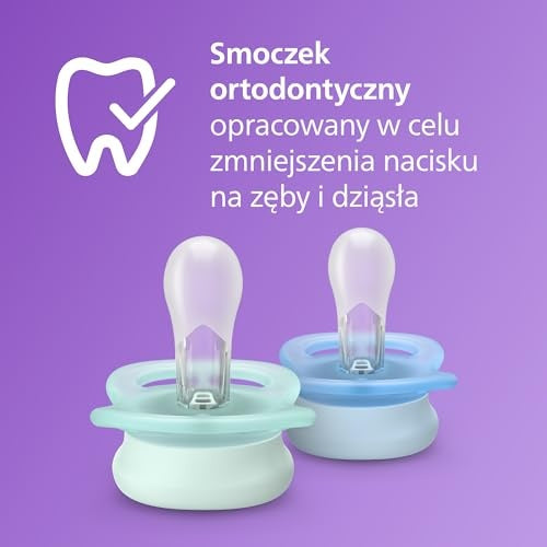 Philips Avent Ultra Start grafika symetrycznej końcówki smoczka