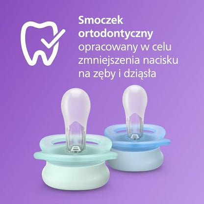 Philips Avent Ultra Start grafika symetrycznej końcówki smoczka