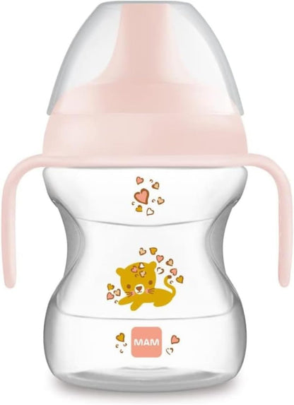 MAM Learn To Drink Cup εκπαιδευτικό ποτηράκι με στόμιο 190 ml 6 μηνών+ ΓΑΤΑ