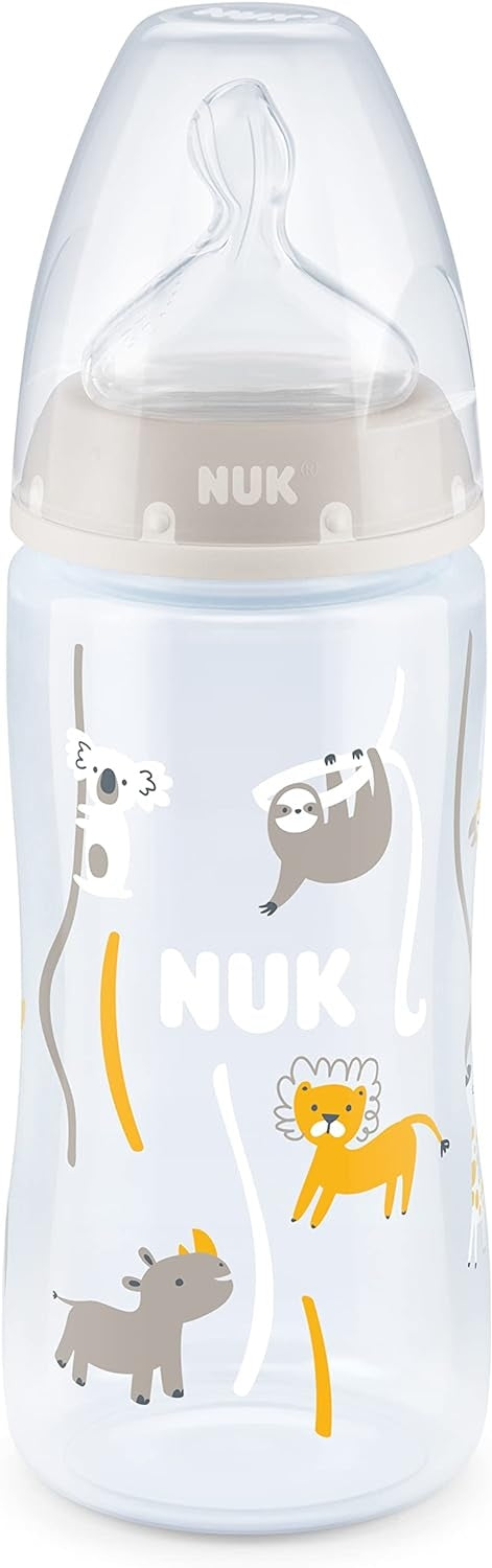 NUK First Choice+ 6-18 m FLASKE 300 ml med temperaturindikator
