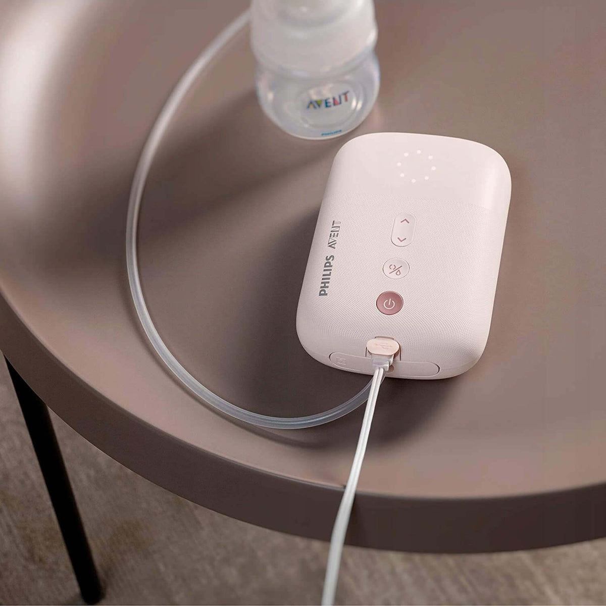 PHILIPS AVENT SCF395/11 LAKTATOR elektryczny, różowy laktator z butelką i przewodem zasilającym
