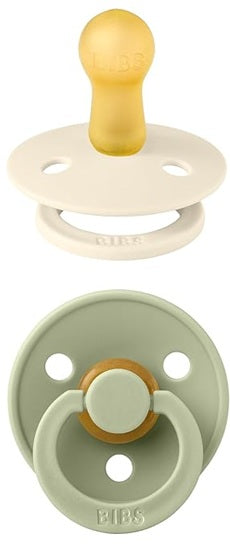 BIBS COLOUR nyugtató cumik 2db-os csomag, kaucsuk, 0–6 hónap