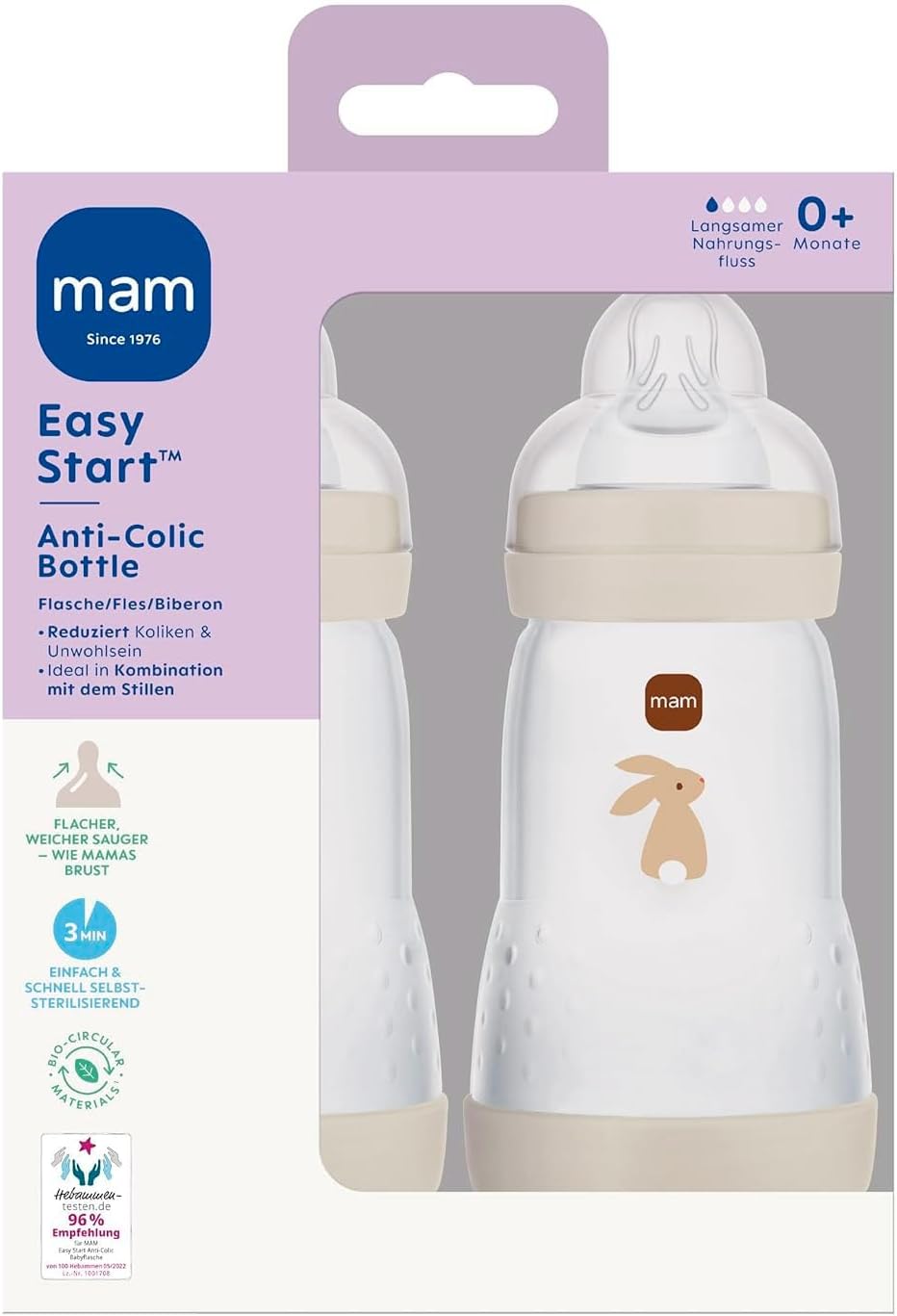 MAM Easy Start Anti Colic μπιμπερό για μωρά 260 ml 0m+