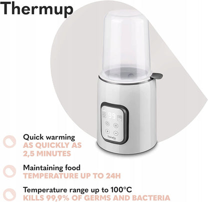 LIONELO podgrzewacz do butelek Thermup, szybkie podgrzewanie, utrzymanie temperatury do 24h i sterylizacja do 100°C