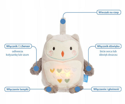 TOMMEE TIPPEE Bufnița Ollie Jucărie de pluș cu sunete fără lumină