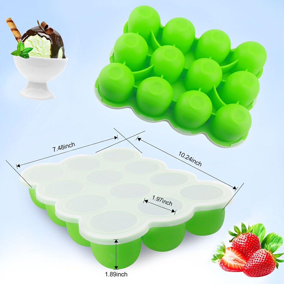 Fresh Foods silikónová forma na zmrazovanie potravín 10 x 60 ml