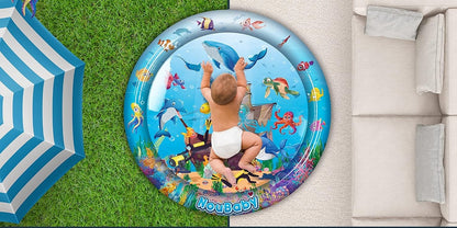 NOUBABY XXL watermat voor buikligspel 100 cm OCEAAN