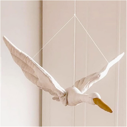 colgante decorativo de peluche cisne 60 x 60 cm