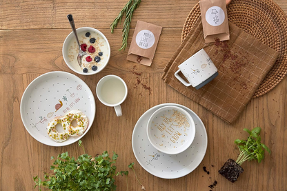 LASSIG Garden Explorer porcelanowa miska z antypoślizgową podstawą FARMA