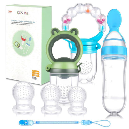 KOSHINE gyümölcscumi 2 darab 5 szájrész + 125 ml kanál és lánc