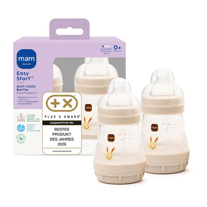 MAM Easy Start opakowanie zestawu dwóch jasnych butelek 160 ml