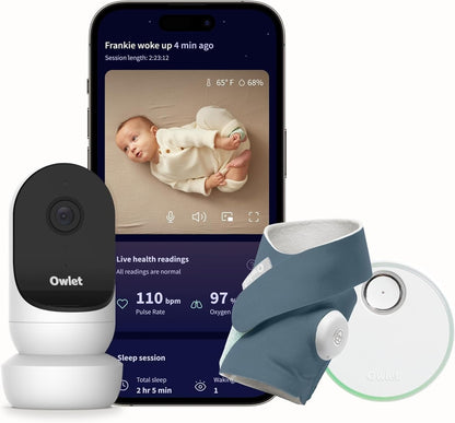 OWLET video-babyalarm Cam 2 + sokker til måling af vitale funktioner Dream Sock