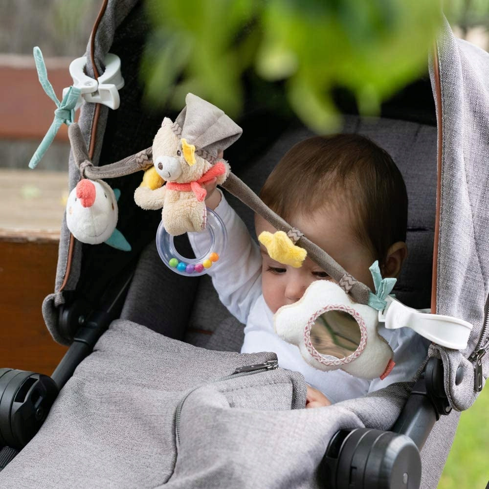 FEHN hänge till barnvagn spjälsäng babyskydd BJÖRN BRUNO