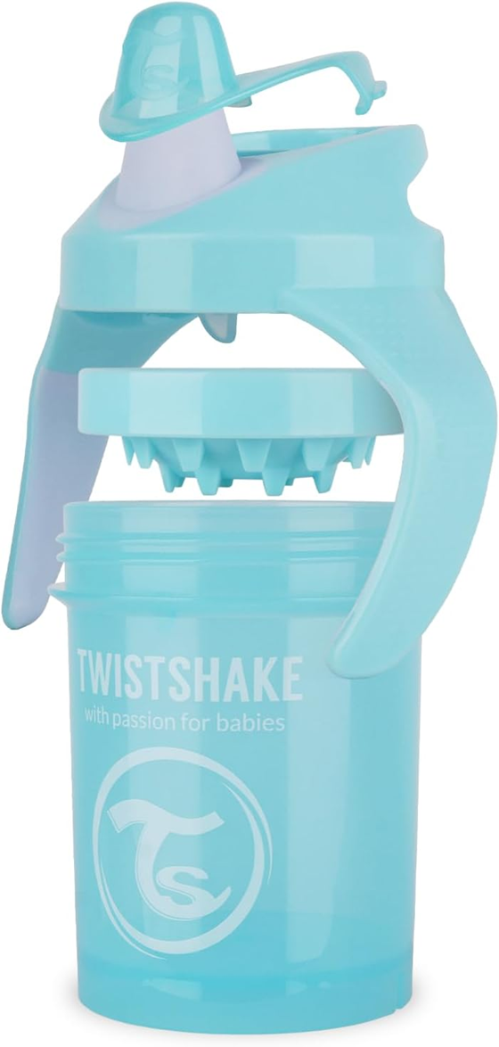 TWISTSHAKE Mini Cup netekoucí hrnek s náustkem a mixérem 230 ml 4 m+