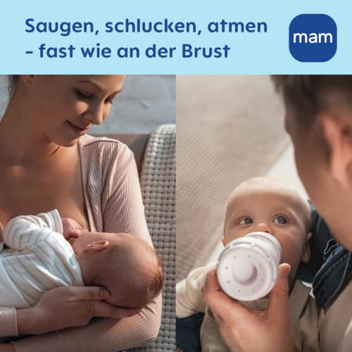 MAM Easy Start μπιμπερό κατά των κολικών 0+ 160ml x2