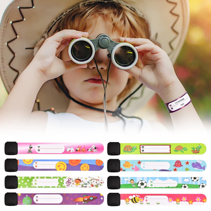 bracelets SOS imperméables pour enfants, lot de 6
