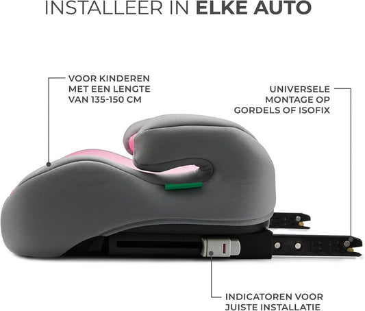 Kinderkraft I-BOOST bilkudde 135-150 cm