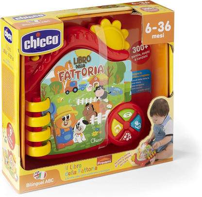 CHICCO Ferme livre électronique éducatif LANGUE ANGLAISE et ITALIENNE