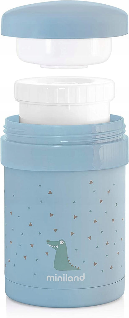MINILAND Thermetic thermos per alimenti 700 ml + 2 contenitori e custodia con manico