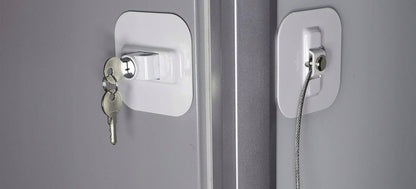 SERRATURA DI SICUREZZA PER BAMBINI per armadietti e cassetti 19 cm + 2 chiavi