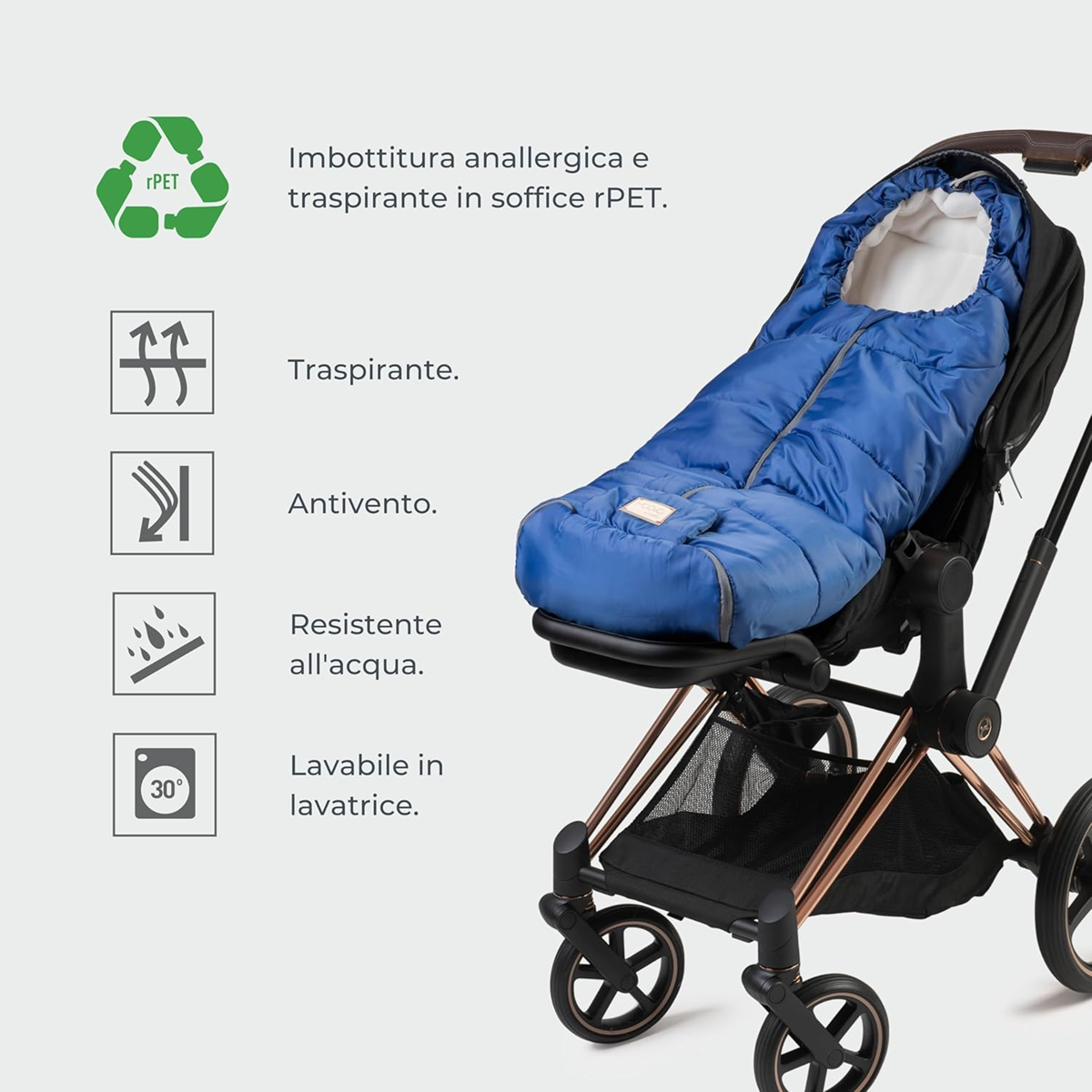 MOOVO NUVITA saco universal para carrinhos de bebé 6-36 meses
