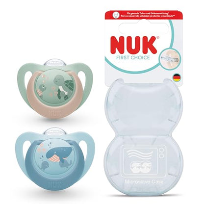 NUK First Choice chupeta de silicone x2 6-18m
