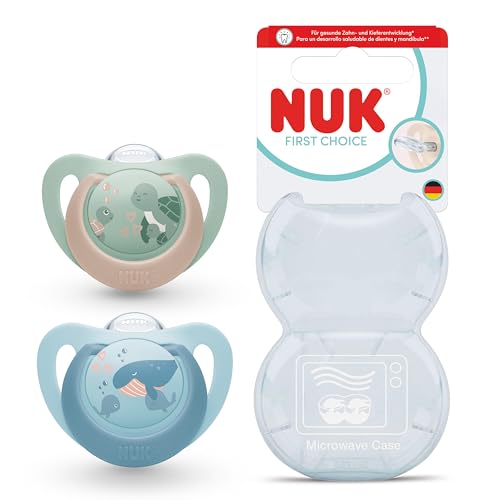 NUK First Choice silikonska duda za pomirjanje x2 6-18m