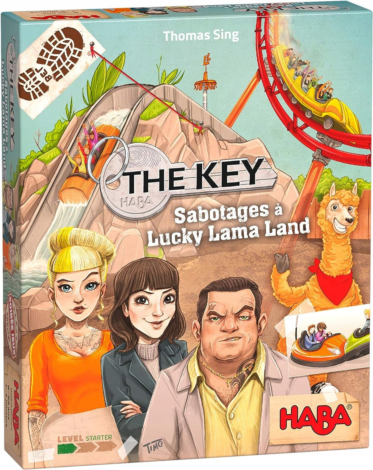 HABA Lucky Lama Land – pudełko gry z francuskim tytułem