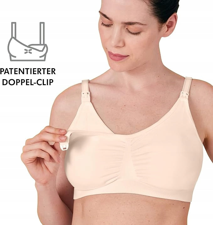 MEDELA biustonosz do karmienia i odciągania pokarmu 3w1 M biały z patentowanym double-clip
