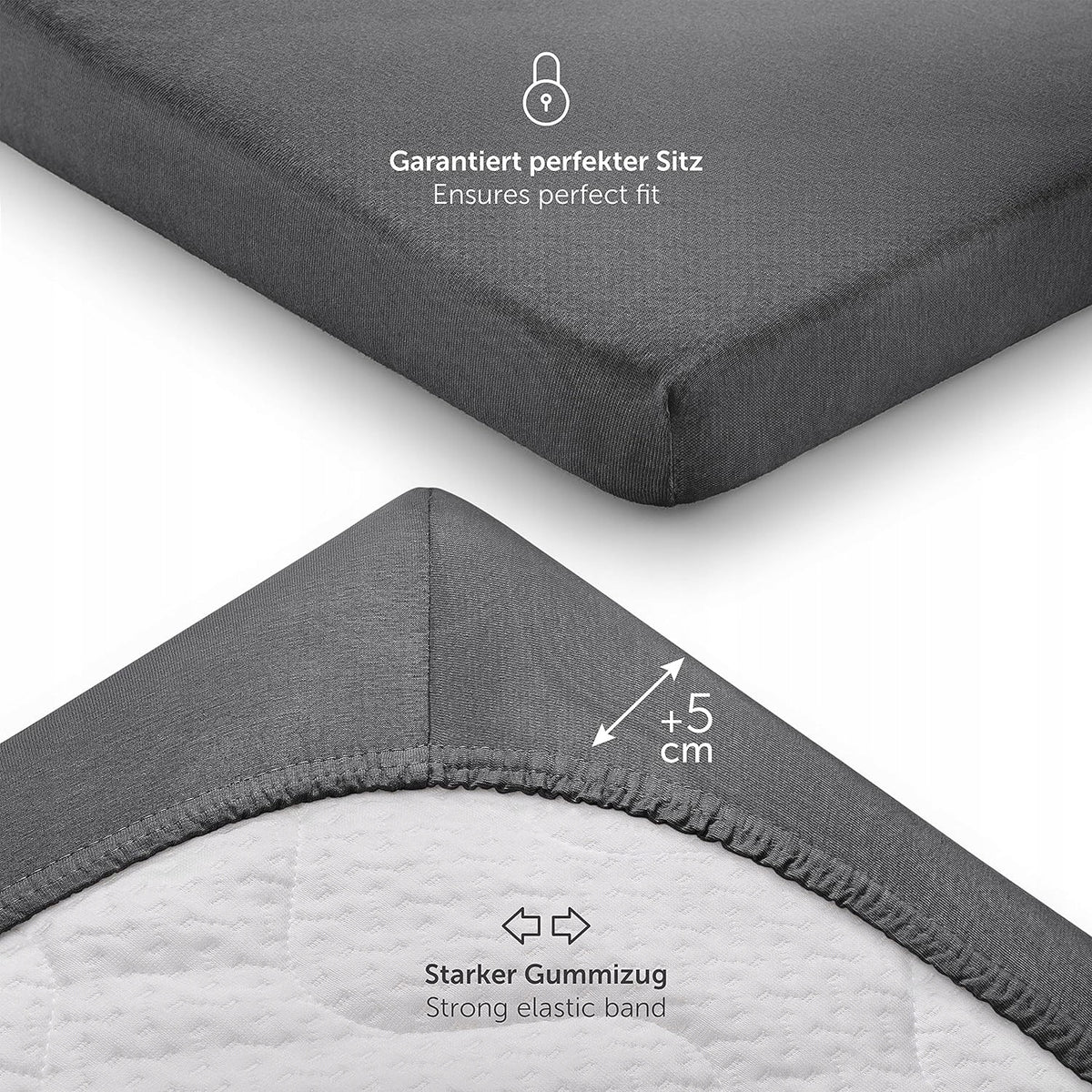 LALENI cross-bed with elastic band x2