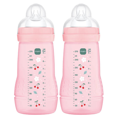 MAM Easy Active σετ μπιμπερό 2x 270 ml ηλικία 0+ θηλή 1 ΚΕΡΑΣΙΑ