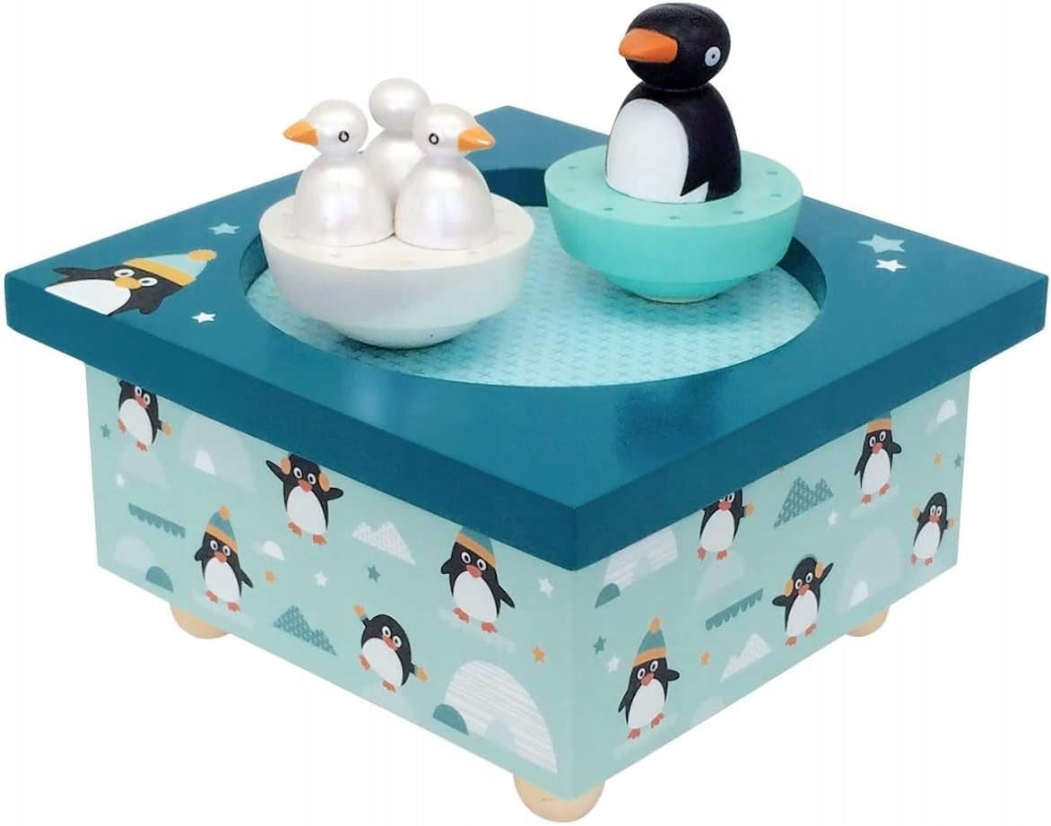 TROUSSELIER Magnetische Spieluhr aus Holz PINGUINE