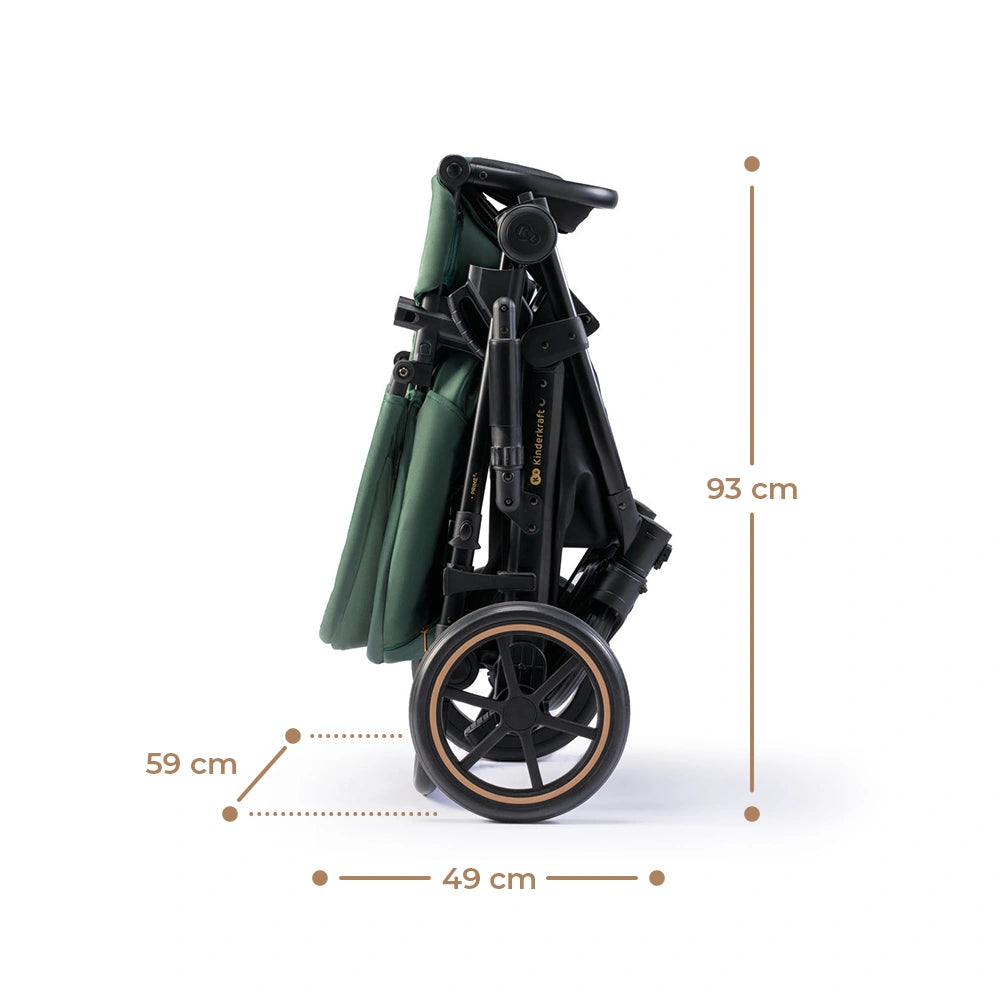 KINDERKRAFT PRIME2 PRO 3-in-1 multifunction stroller up to 22kg + MINK PRO car seat
