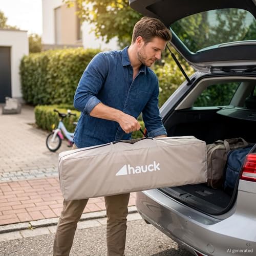 Hauck Dream N Play – torba łóżeczka podczas pakowania do samochodu