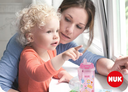 NUK Kiddy Cup BOTTIGLIA con clip 300 ml