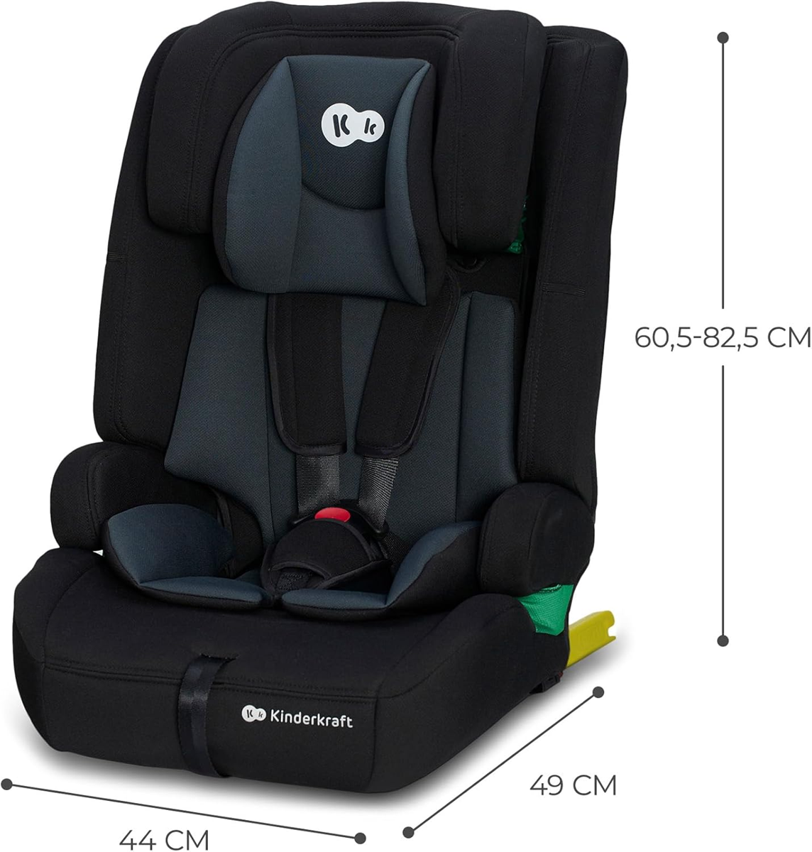 KINDERKRAFT SAFETY FIX 2 i-Size seggiolino auto 9-36kg gr 1/2/3 ISOFIX