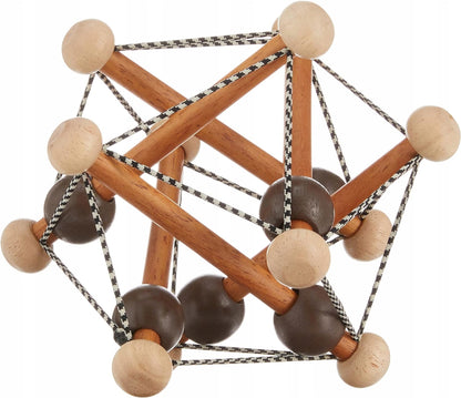 MANHATTAN TOY giocattolo educativo in legno con sonaglio, afferra e mordicchia