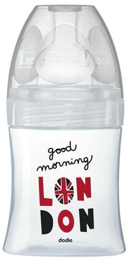 DODIE Sensation+ LONDON Glasflasche 150 ml 0-6 m Sauger 1 langsamer Fluss